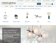 Tablet Screenshot of 1800lighting.com